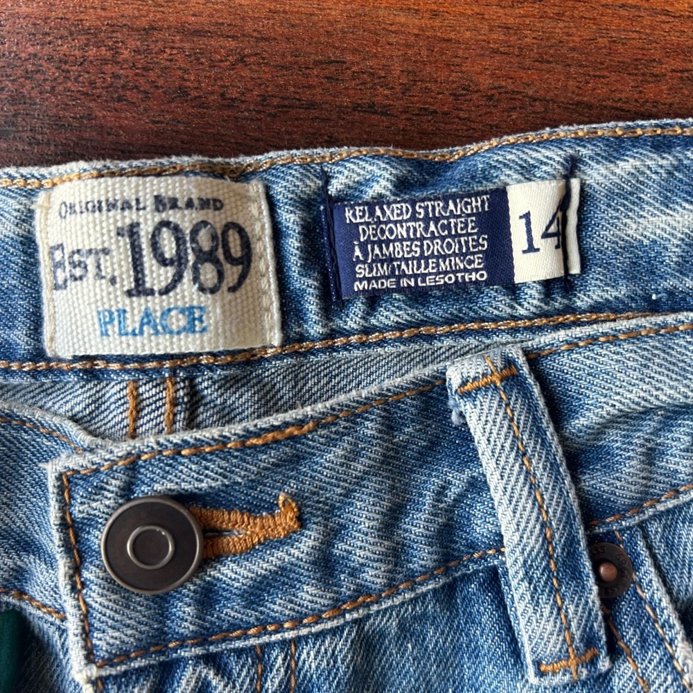 The‎ Children's Place Boys Relaxed Straight Adjustable Waist Jeans - Picture 3 of 5